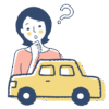 車について疑問に思っている女性ペーパードライバー