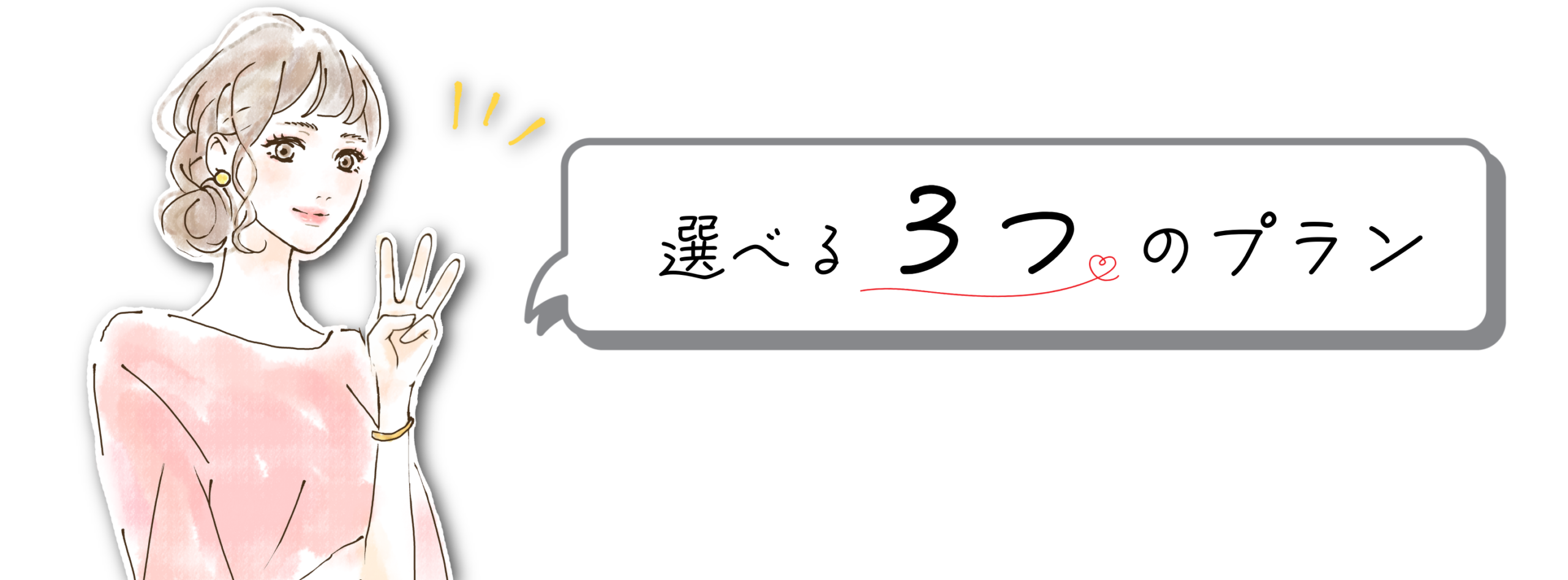 選べる３つのプラン